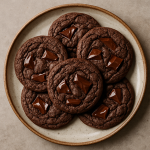 Obscenely Chocolatey Chocolate Cookies